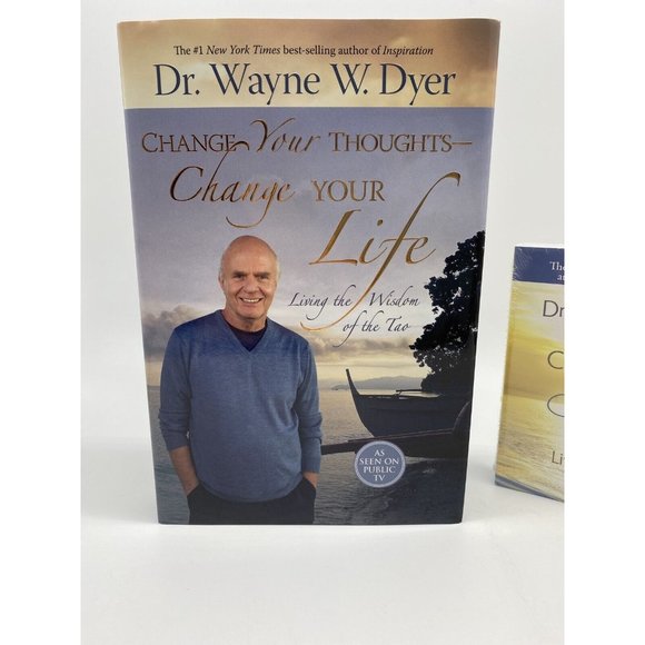 New Dr. Wayne W. Dyer Change Your Thoughts Change Your Life 2007 Book And CD Set - Picture 2 of 6